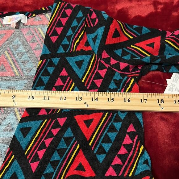 NWT Lularoe Sarah Longline Aztec Print Geometry Duster Cardigan XS - Picture 8 of 9